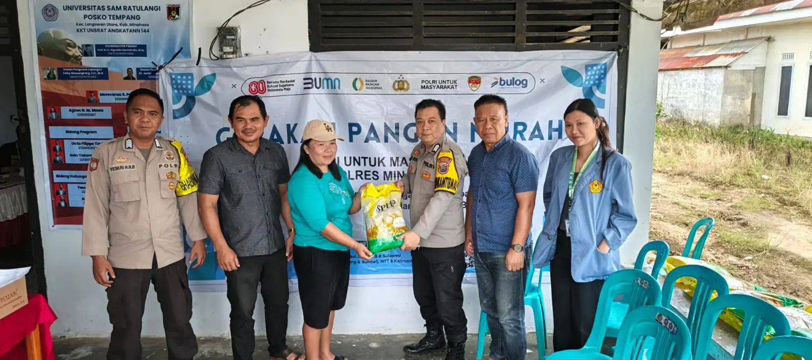 Gerakan Pangan Murah Polri di Langowan Utara, Wujud Nyata Kepedulian Polres Minahasa untuk Stabilitas Harga Beras